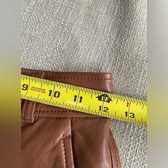 Aritzia Pants Women’s 00 Babaton Command Pant Vegan Leather Chocolate Brown - Picture 9 of 11